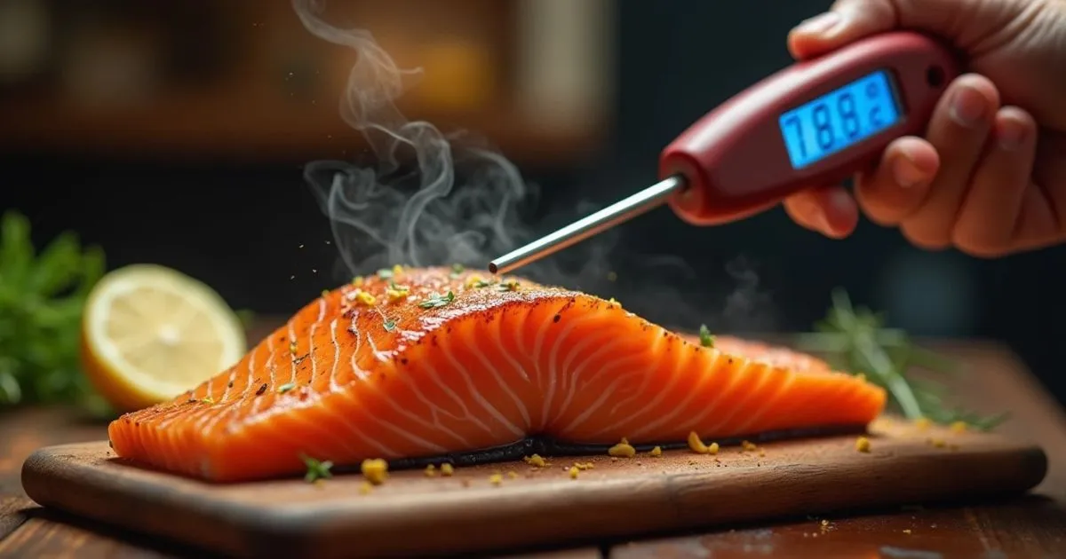 internal temperature of smoked salmon