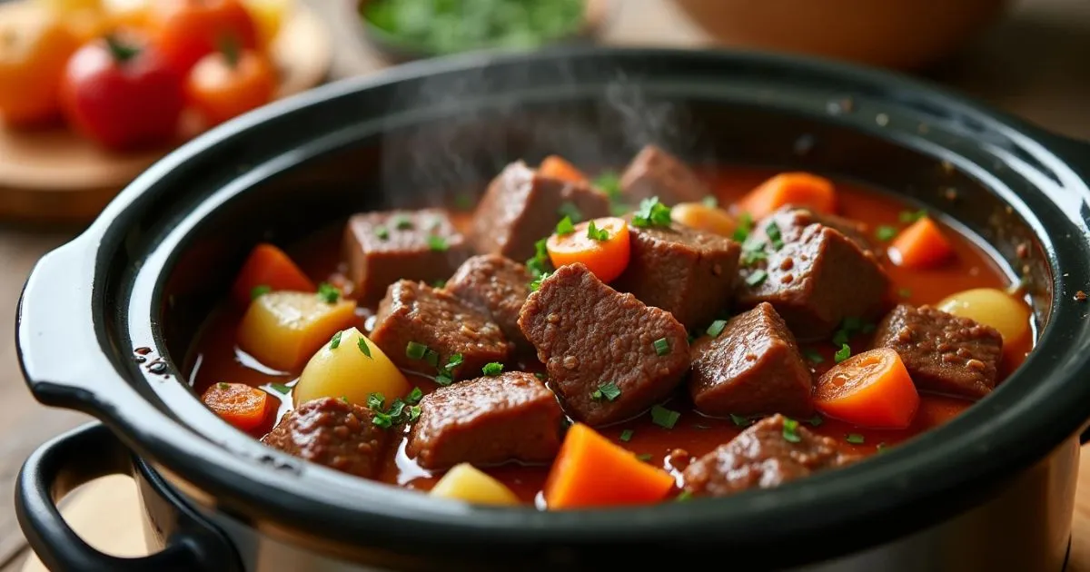 cube steak in crock pot