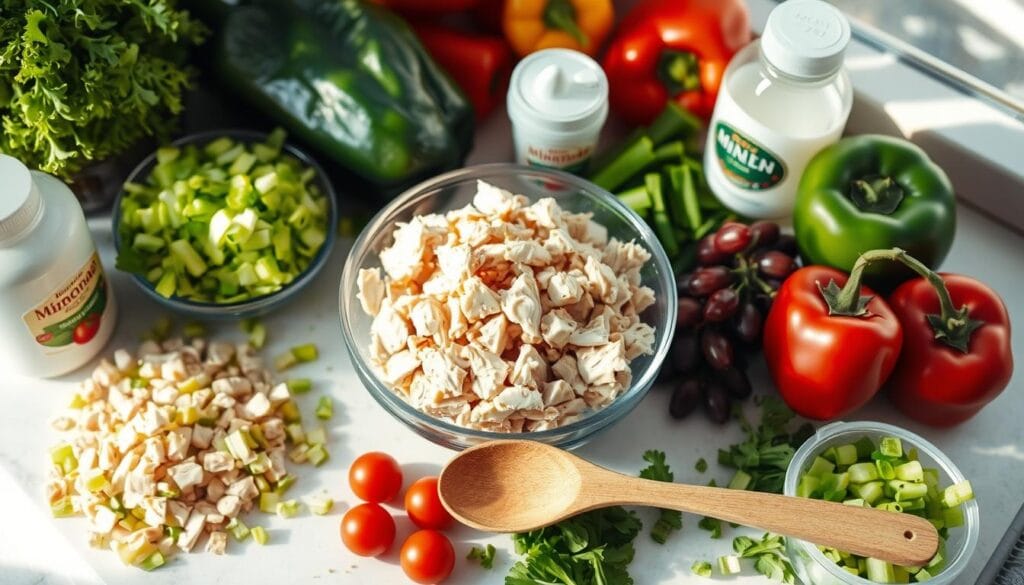 Chicken Salad Preparation