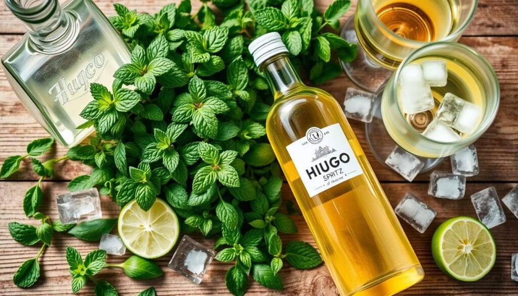 Hugo Spritz Ingredients Selection