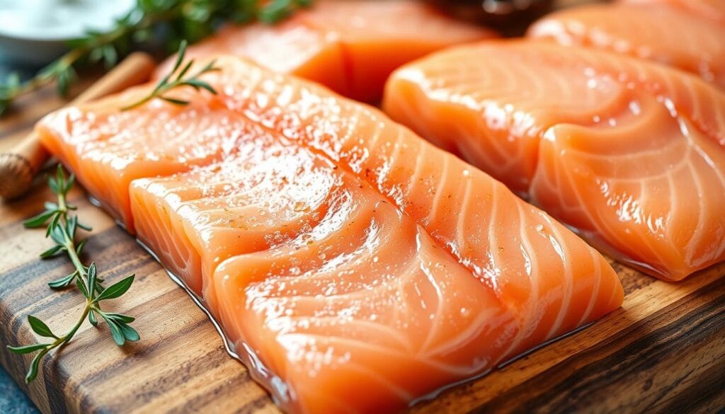 Salmon fillets