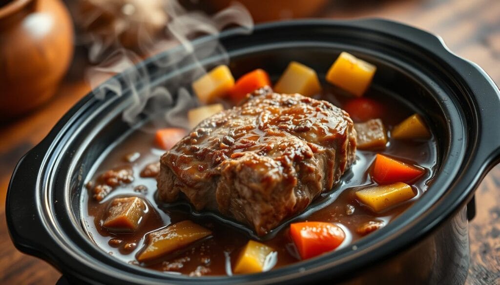 Tender Cube Steak in Slow Cooker