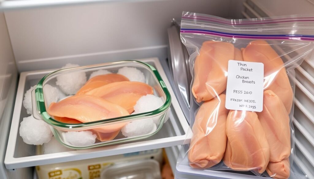 Thin Chicken Breast Refrigeration and Freezing