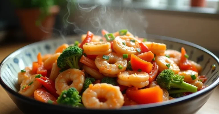 chicken and shrimp stir fry