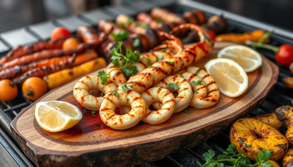 grilled calamari