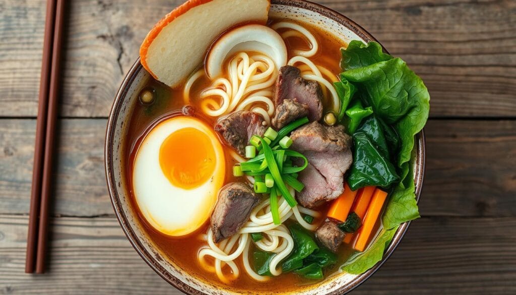 Beef Ramen Soup Assembly