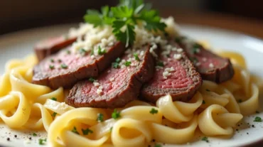 leftover steak and pasta