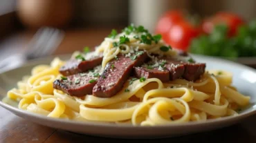 leftover steak pasta