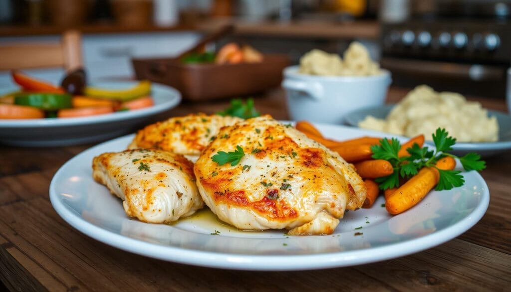 garlic parmesan chicken dinner