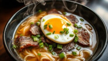 ramen recipe with egg beef soupy