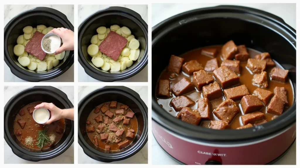 crock pot cubed steak recipe