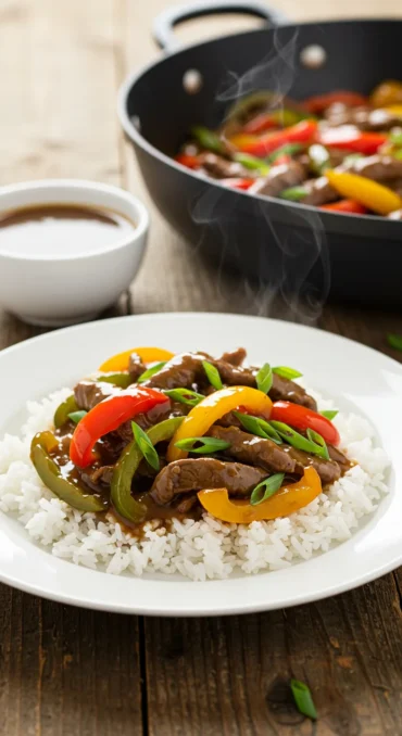 Pepper Steak Recipe with Gravy