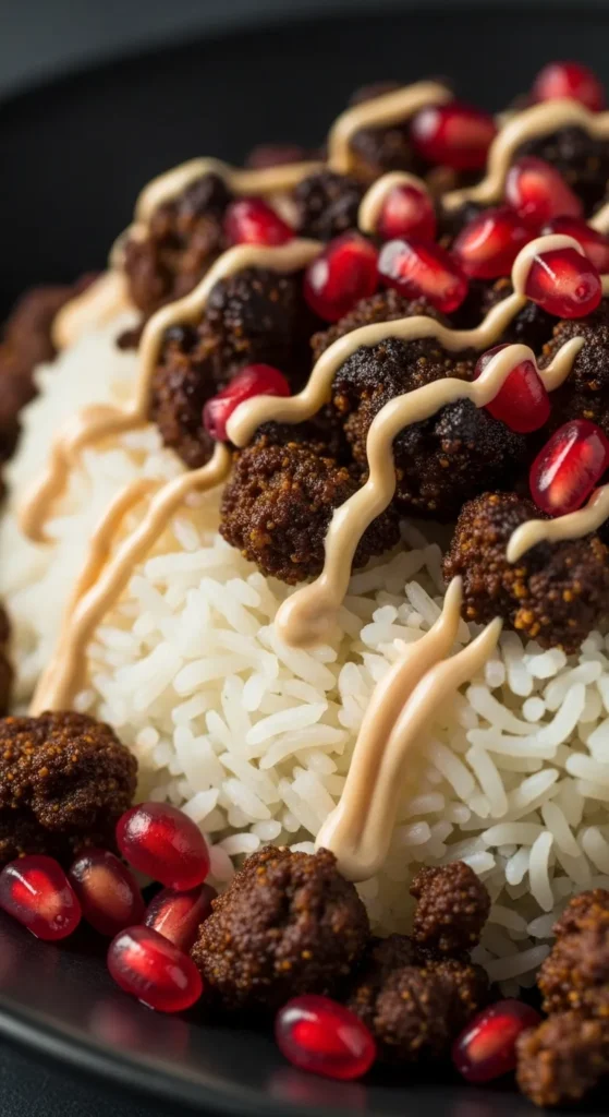 Spicy Israeli-Inspired Crispy Lamb and Rice